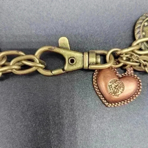 Rare Antique Gold,Silver Plated Coin Charm Multi Chain Necklace/Belt - Picture 4 of 11